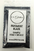 Pavement Black Holographic Ultra Fine Glitter Sample