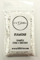 Diamond White Holographic Chunky Mix Glitter Sample