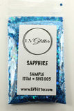 Sapphire Blue Holographic Chunky Mix Glitter Sample