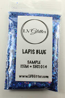 Lapis Blue Holographic Chunky Mix Glitter Sample