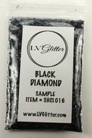 Black Diamond Holographic Chunky Mix Glitter Sample
