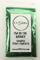 I'm In The Money Green Metallic Ultra Fine Glitter Sample