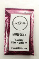 Mulberry Pink Red Metallic Ultra Fine Glitter Sample