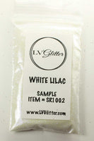 White Lilac Iridescent Ultra Fine Glitter Sample