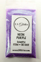 Neon Purple Iridescent Ultra Fine Glitter Sample