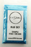 Blue Sky Iridescent Ultra Fine Glitter Sample