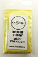 Sunshine Yellow Iridescent Ultra Fine Glitter Sample