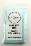Baby Boy Blue Iridescent Ultra Fine Glitter Sample
