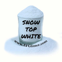 Snow Top White Metallic Ultra Fine Glitter Shaker
