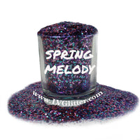 Spring Melody Blue Pink Purple Chunky Mix Glitter Sample