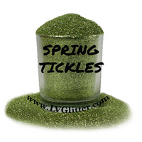 Spring Tickles Green Metallic Ultra Fine Glitter Sample