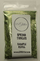 Spring Tickles Green Metallic Ultra Fine Glitter Sample