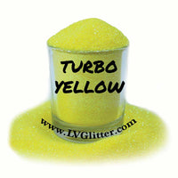 Turbo Yellow Iridescent Ultra Fine Glitter Sample