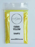 Turbo Yellow Iridescent Ultra Fine Glitter Sample