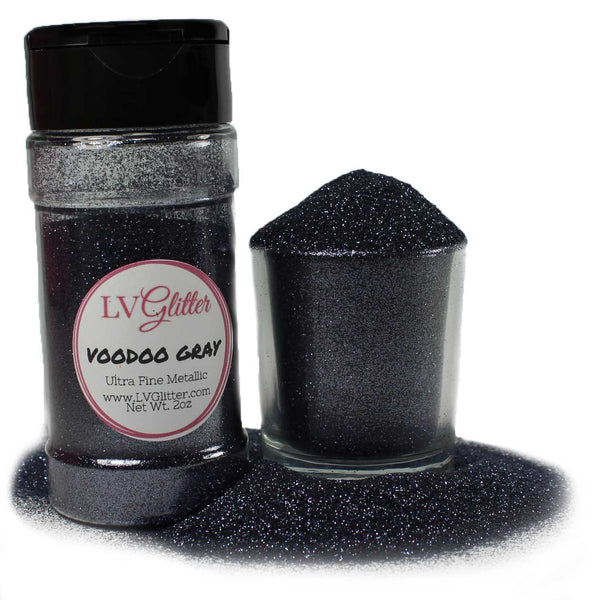 Voodoo Gray Metallic Ultra Fine Glitter Shaker
