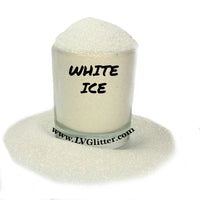 White Ice Blue Iridescent Ultra Fine Glitter Shaker