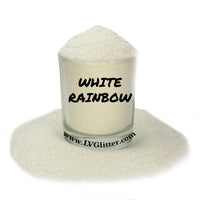 White Rainbow Iridescent Ultra Fine Glitter Sample