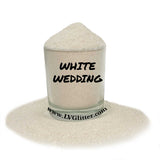 White Wedding Metallic Ultra Fine Glitter Sample