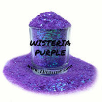 Wisteria Purple Iridescent Chunky Mix Glitter Sample